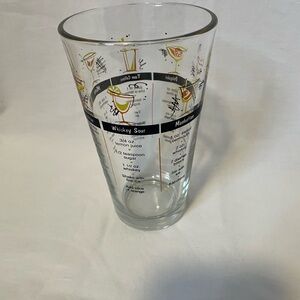 Vintage Libby cocktail recipe glassware